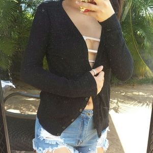 Black cardigan